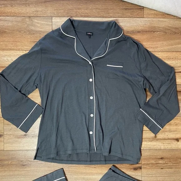 Cosabella Bella Relaxed Long Sleeve Top & Pants Pajama Set - Picture 6 of 14